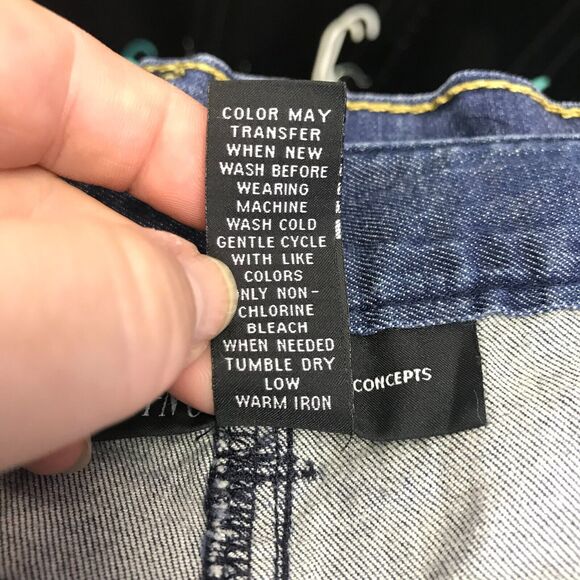 INC International Concepts Capri Pant Womens 12P Petite Denim Stretch Cuffed - Picture 5 of 10